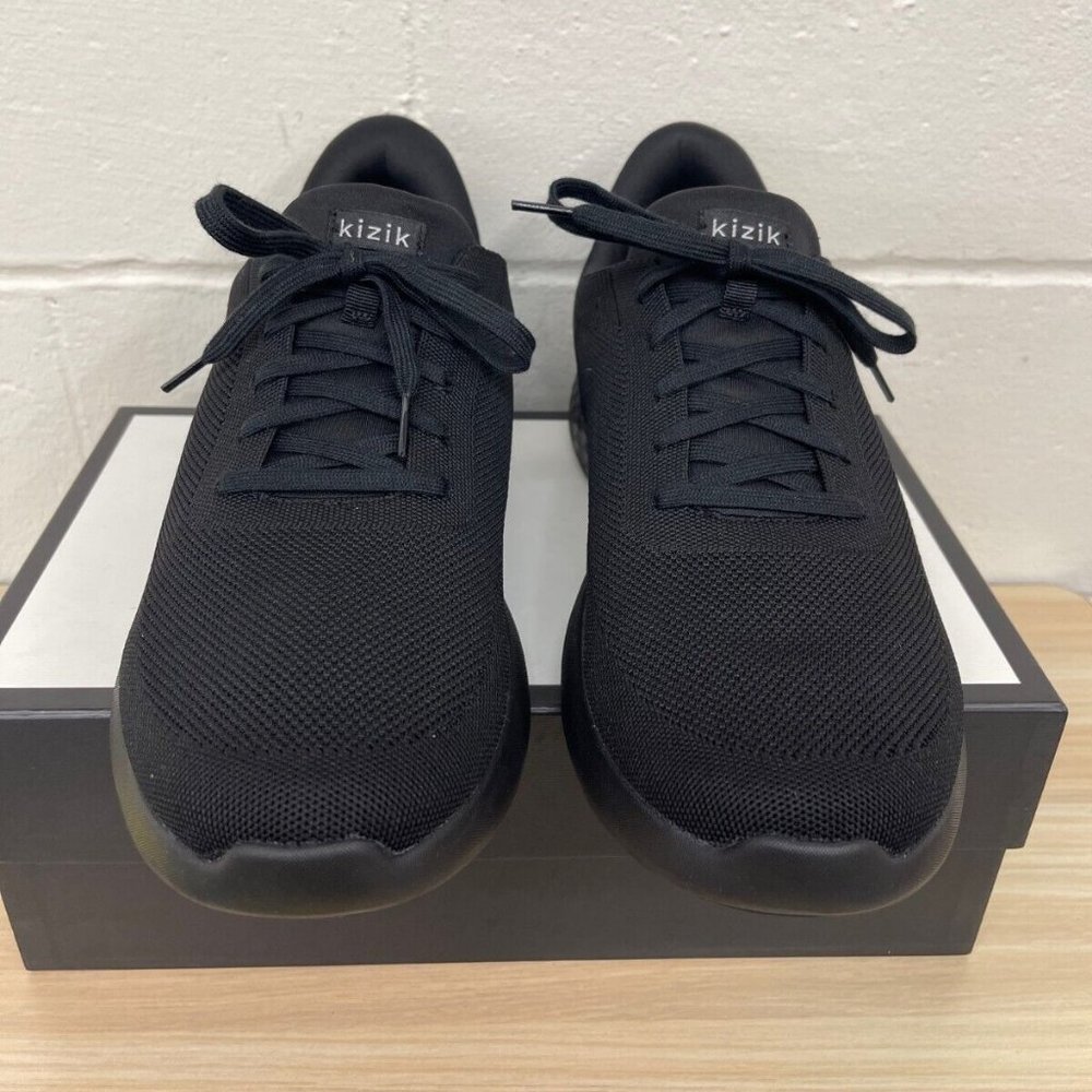 Kizik Athens Hands Free Triple Black Running Shoes Sneaker Womens Size 15.5 Wide